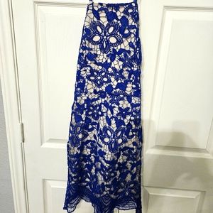 Lace up mini dress
